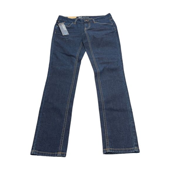 Mossimo Jeans Womens 2S Blue Premium Denim Stretch 5-Pockets Mid-Rise Skinny Leg - Picture 1 of 8